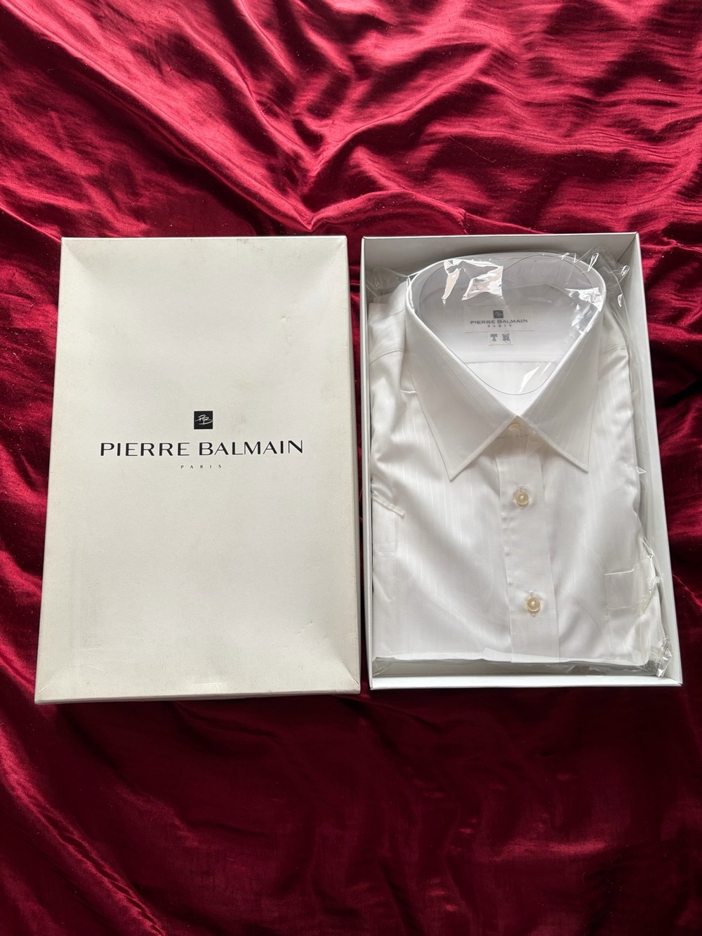 Pierre Balmain White Men’s Dress Shirt - Classic Point Collar